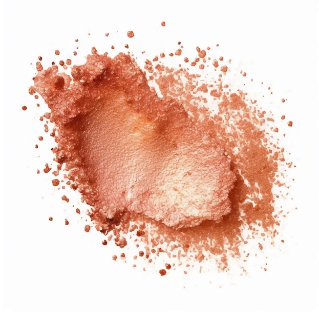 Eine rosa-orange Lippenfarbe mit einem Spritzer Wasserfarbe.