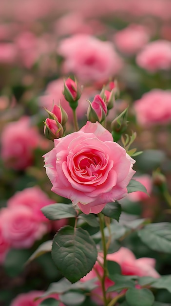 eine rosa Rose