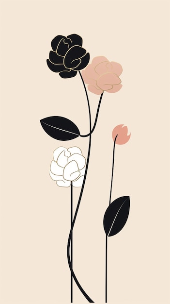 Eine rosa-schwarze Blume mit einem schwarz-weißen Etikett darauf.