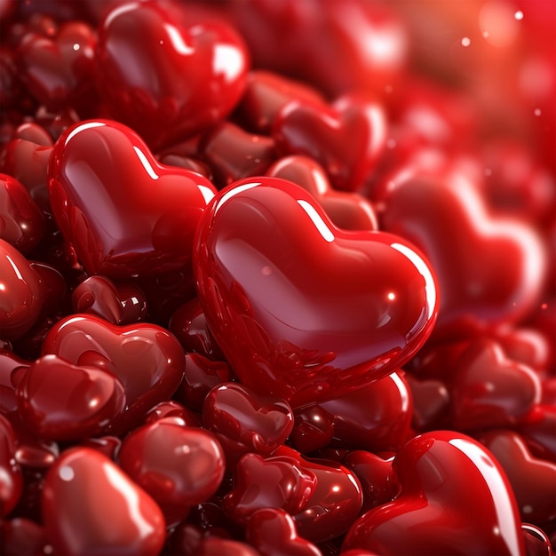 Eine rote Herz-Textur auf einem roten Herz-Hintergrund