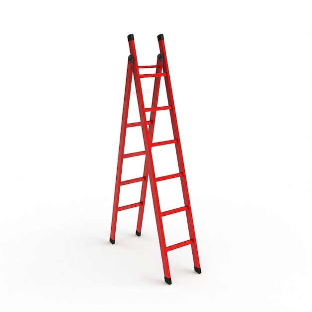 eine rote Leiter mit dem Wort "Leiter" darauf