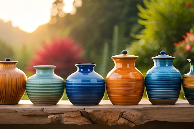 Eine Sammlung von Vasen aus der Keramiksammlung.