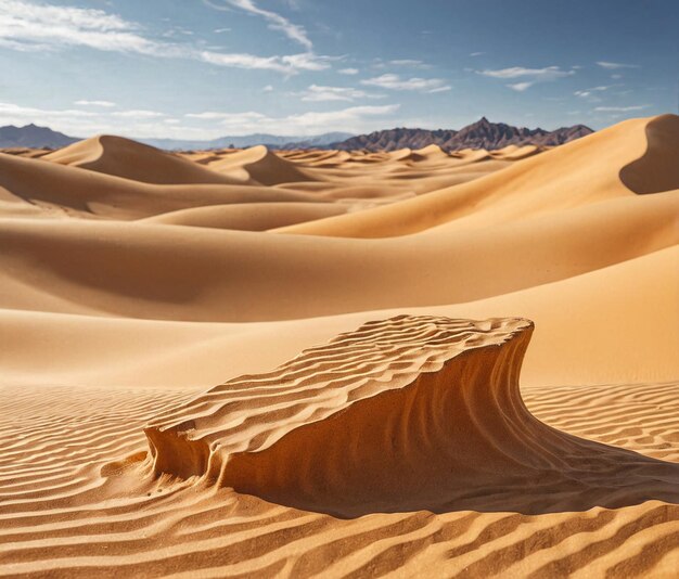 eine Sanddüne in der Sahara-Wüste