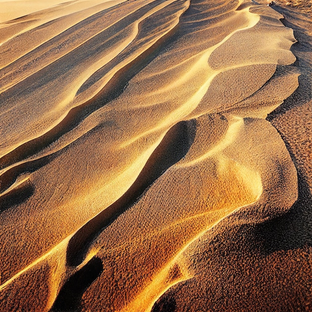 Eine Sanddüne wird mit dem Wort Sand darauf angezeigt.