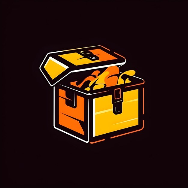 Eine Schachtel mit einem gelb-orangefarbenen Logo mit der Aufschrift Gold.