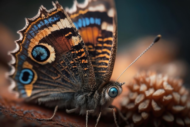 Eine Schmetterlings-Nahaufnahme-KI-Generation