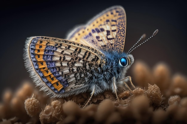 Eine Schmetterlings-Nahaufnahme-KI-Generation