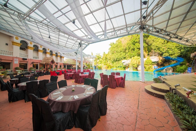 Eine schöne Aussicht auf das Aceania Resort Hotel in Langkawi, Malaysia
