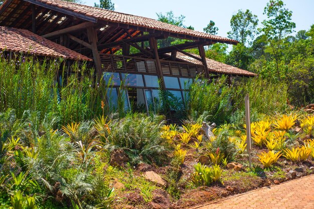 Eine schöne Aussicht auf den Botanischen Garten in Brasilia, Brasilien