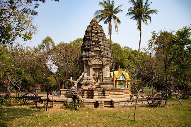 Eine schöne Aussicht auf den buddhistischen Tempel in Siem Reap, Kambodscha