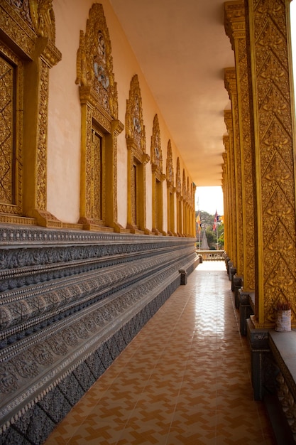 Eine schöne Aussicht auf den buddhistischen Tempel in Siem Reap, Kambodscha