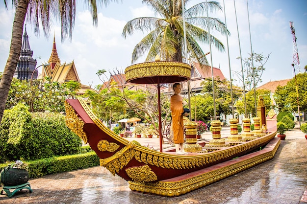 Eine schöne Aussicht auf den buddhistischen Tempel in Siem Reap, Kambodscha