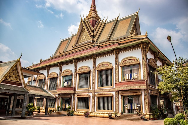 Eine schöne Aussicht auf den buddhistischen Tempel in Siem Reap, Kambodscha