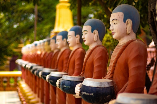 Eine schöne Aussicht auf den buddhistischen Tempel in Siem Reap, Kambodscha