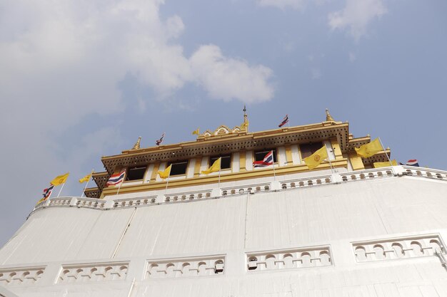 Eine schöne Aussicht auf den Golden Mount Temple in Bangkok Thailand