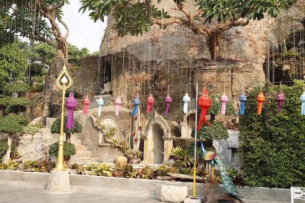 Eine schöne Aussicht auf den Golden Mount Temple in Bangkok Thailand