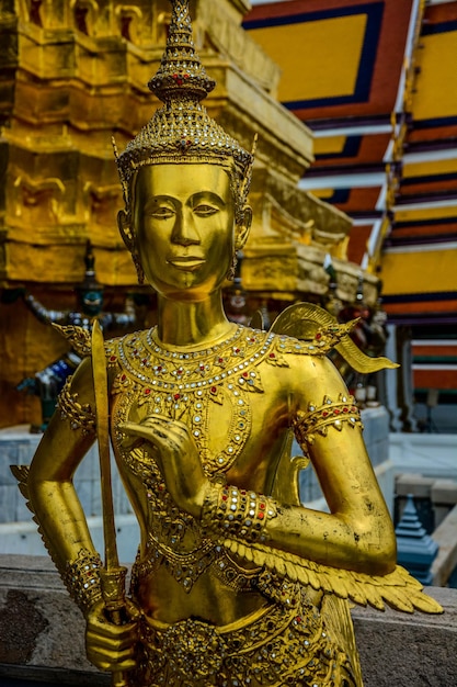 Eine schöne Aussicht auf den Grand Palace das Wat Phra Kaew Museum befindet sich in Bangkok Thailand