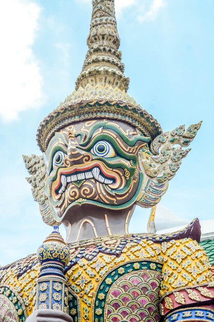 Eine schöne Aussicht auf den Grand Palace das Wat Phra Kaew Museum befindet sich in Bangkok Thailand