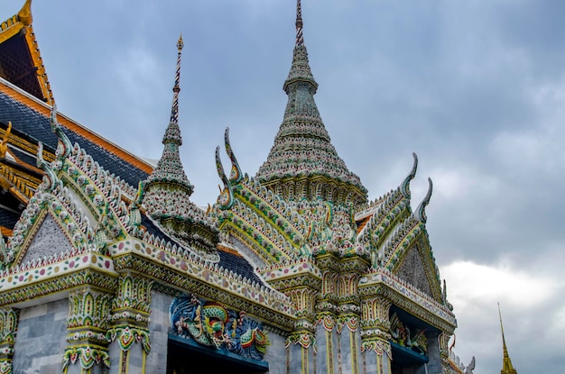 Eine schöne Aussicht auf den Grand Palace der Tempel Wat Phra Kaew in Bangkok Thailand