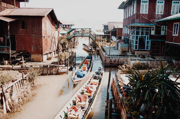 Eine schöne Aussicht auf den Inle-See in Myanmar