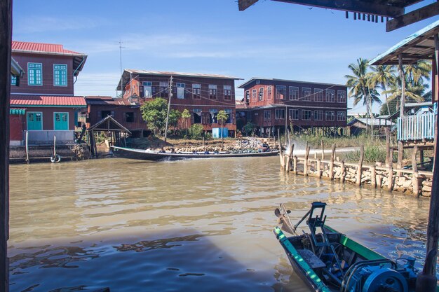 Eine schöne Aussicht auf den Inle-See in Myanmar