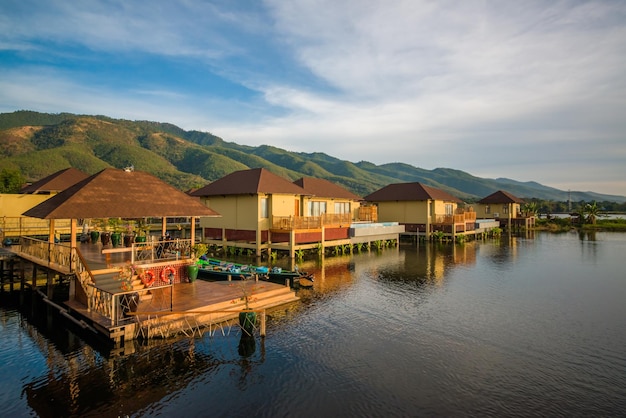 Eine schöne Aussicht auf den Inle-See von Myanmar