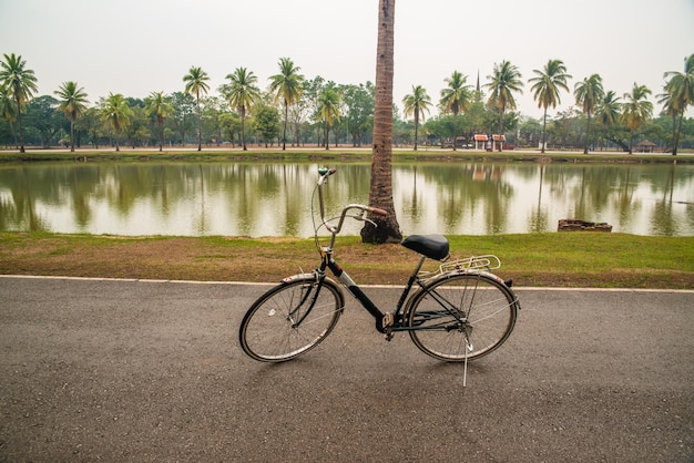 Eine schöne Aussicht auf den Sukhothai Historical Park in Thailand