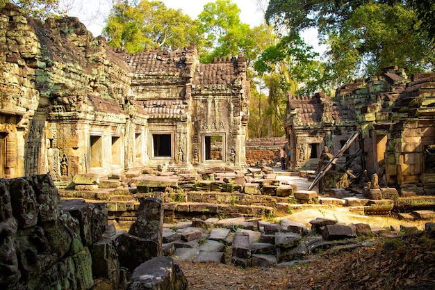 Eine schöne Aussicht auf den Tempel Angkor Wat in Siem Reap, Kambodscha