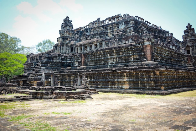 Eine schöne Aussicht auf den Tempel Angkor Wat in Siem Reap, Kambodscha