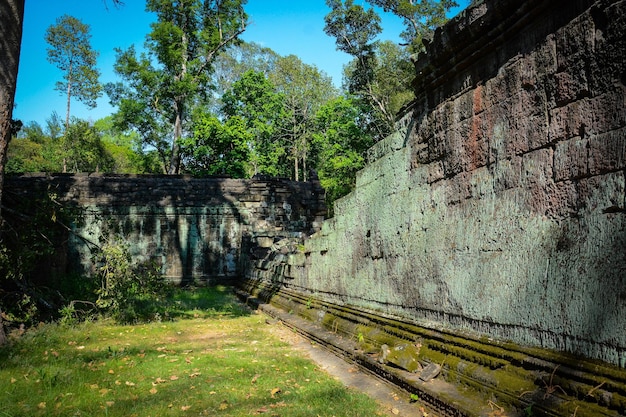 Eine schöne Aussicht auf den Tempel Angkor Wat in Siem Reap, Kambodscha