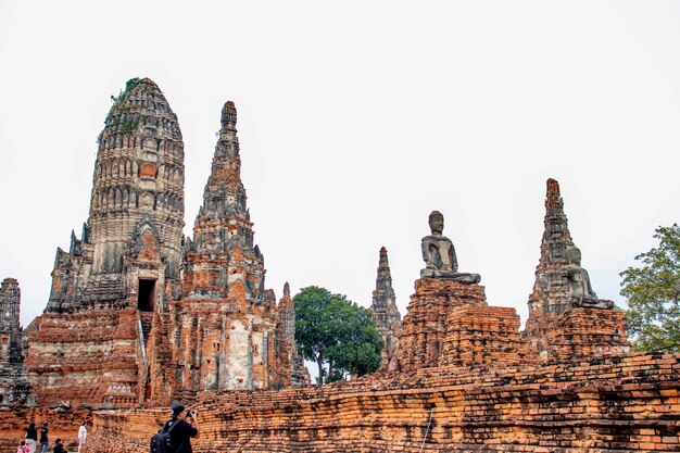 Eine schöne Aussicht auf den Tempel Wat Chaiwatthanaram in Ayutthaya Thailand