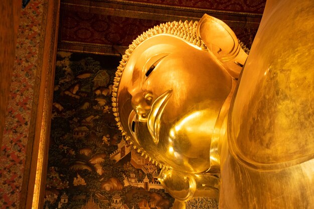 Eine schöne Aussicht auf den Tempel Wat Pho in Bangkok Thailand