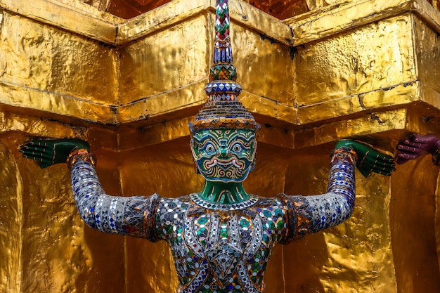 Eine schöne Aussicht auf den Tempel Wat Phra Kaew The Grand Palace befindet sich in Bangkok Thailand