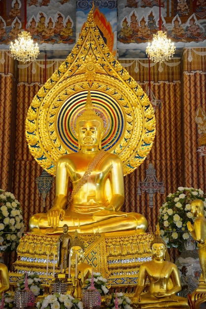 Eine schöne Aussicht auf den Tempel Wat Songkran in Bangkok Thailand