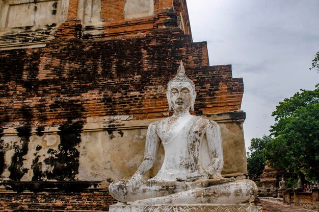 Eine schöne Aussicht auf den Tempel Wat Yai Chai Mongkhon in Ayutthaya Thailand