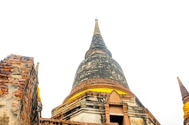 Eine schöne Aussicht auf den Tempel Wat Yai Chai Mongkhon in Ayutthaya Thailand