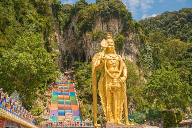 Eine schöne Aussicht auf die Batu-Höhlen in Kuala Lumpur, Malaysia