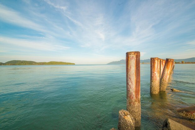 Eine schöne Aussicht auf die Insel Langkawi in Malaysia