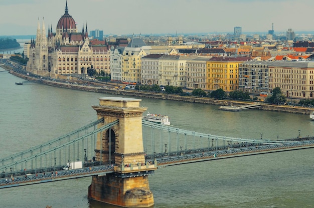 Eine schöne Aussicht auf die Stadt Budapest in Ungarn