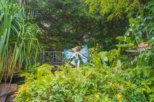 Eine schöne Aussicht auf Sentosa Islanda in Singapur