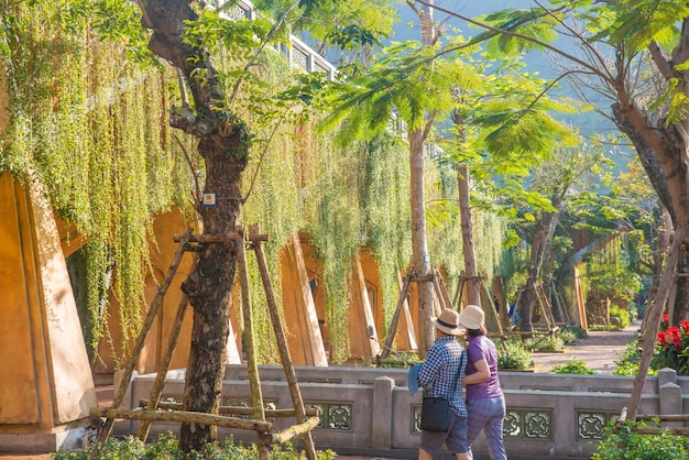 Eine schöne Aussicht auf Sunworld Ba Na Hills Parke in Da Nang Vietnam