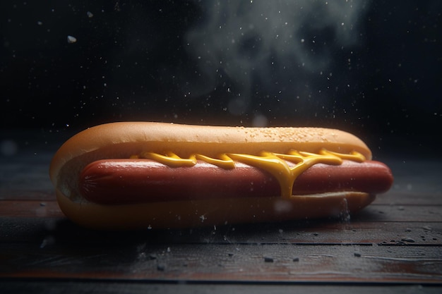 Eine schöne Hot-Dog-Werbung