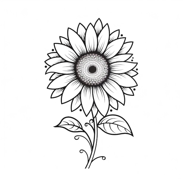 sonnenblume zeichnung