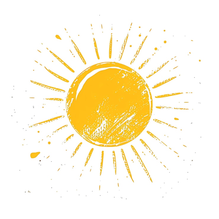 Foto eine sonne mit der sonne darauf