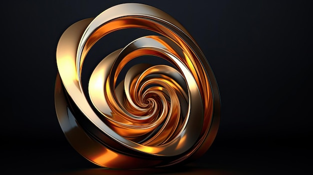 Eine Spirale aus Gold ist der Titel des Universums.