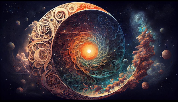 Eine Spirale des Universums