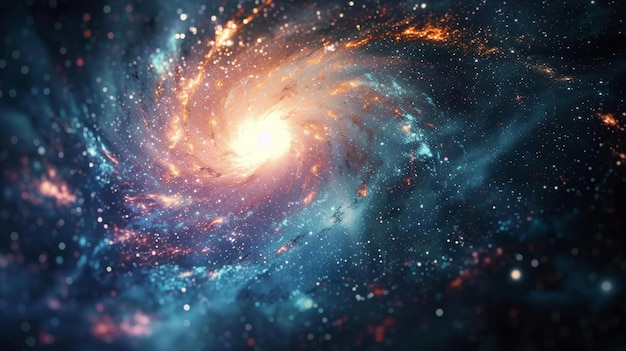 Eine Spiralgalaxie in atemberaubenden Details