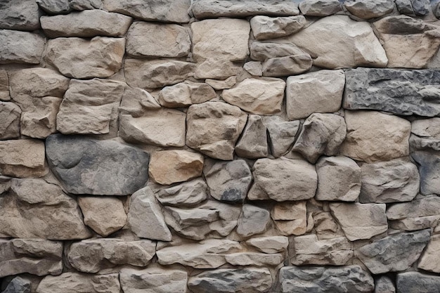 eine Steinmauer mit ein paar Steinen darauf