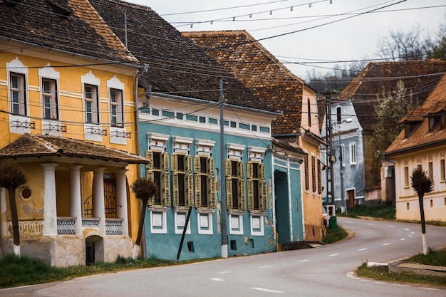 Eine Straße in der Stadt Brasov