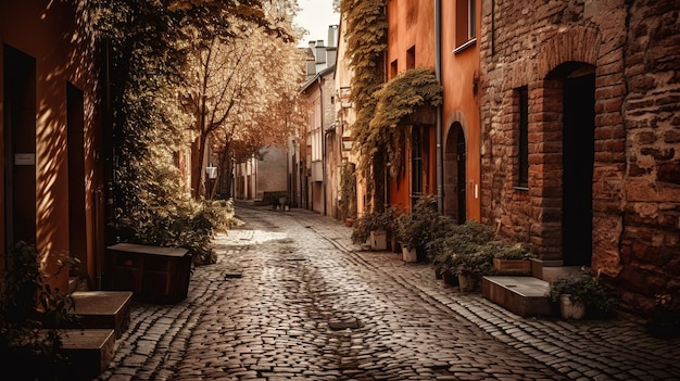 Eine Straße in der Stadt Prag